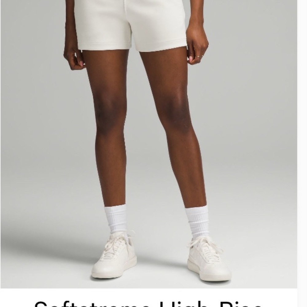 lululemon Women’s Softstreme High Rose Shorts in Bone color
